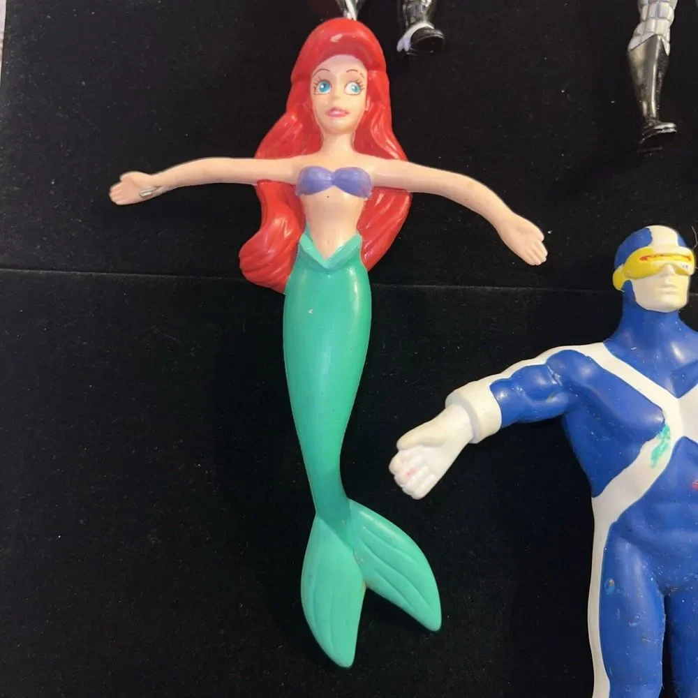 Assortment Of Action‎ Figures Some Are Bendable